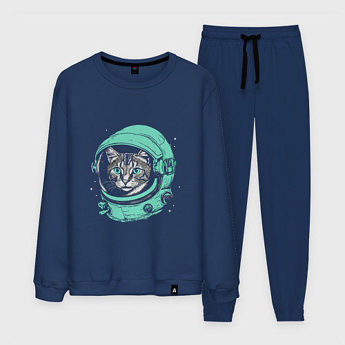 Мужской костюм Котик астронавт / Тёмно-синий – фото 1