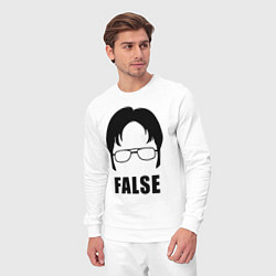 Костюм хлопковый мужской Дуайт Шрут, цвет: белый — фото 2