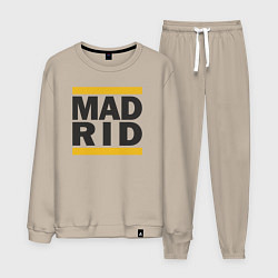 Костюм хлопковый мужской Run Real Madrid, цвет: миндальный