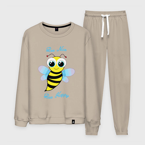 Мужской костюм Будь милым и счастливым / Миндальный – фото 1