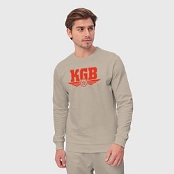 Костюм хлопковый мужской KGB Red, цвет: миндальный — фото 2