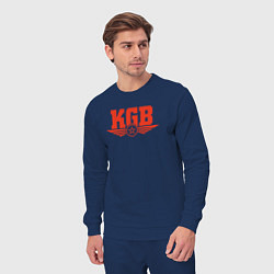 Костюм хлопковый мужской KGB Red, цвет: тёмно-синий — фото 2