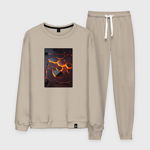 Мужской костюм Раскалённые плиты / Миндальный – фото 1