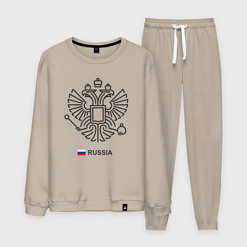 Мужской костюм Герб минимализм / Миндальный – фото 1