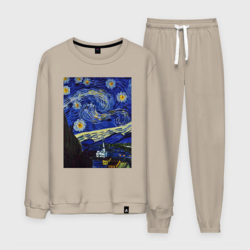 Мужской костюм Простая эстетика / Миндальный – фото 1