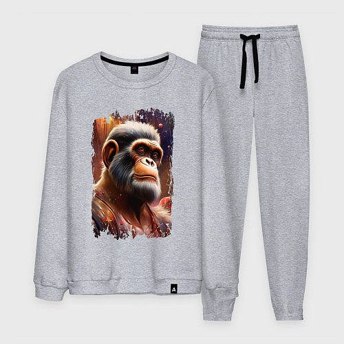 Мужской костюм Планета обезьян / Меланж – фото 1