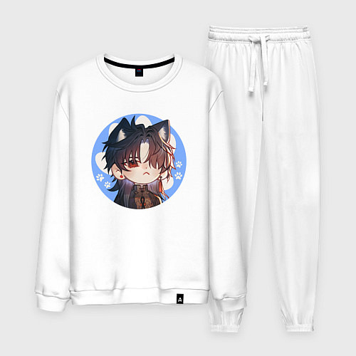 Мужской костюм Blade Honkai star rail / Белый – фото 1