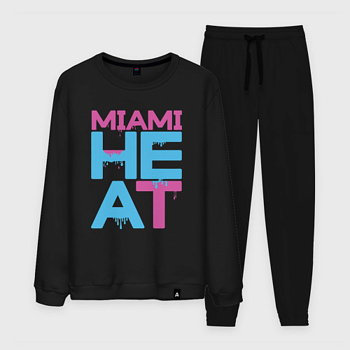 Мужской костюм Miami Heat style / Черный – фото 1