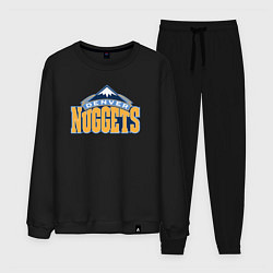 Костюм хлопковый мужской Denver Nuggets, цвет: черный