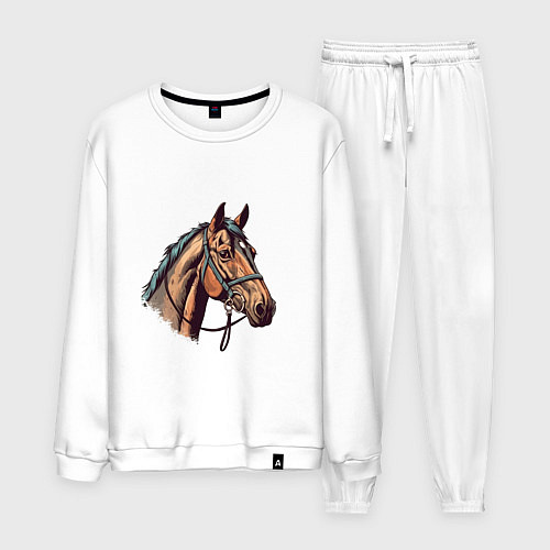 Мужской костюм Коняка скакуняка / Белый – фото 1
