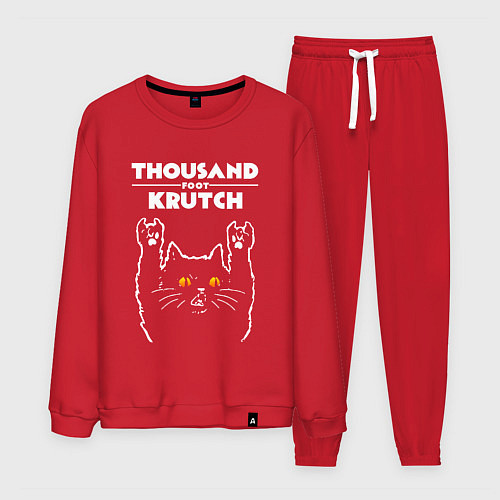 Мужской костюм Thousand Foot Krutch rock cat / Красный – фото 1