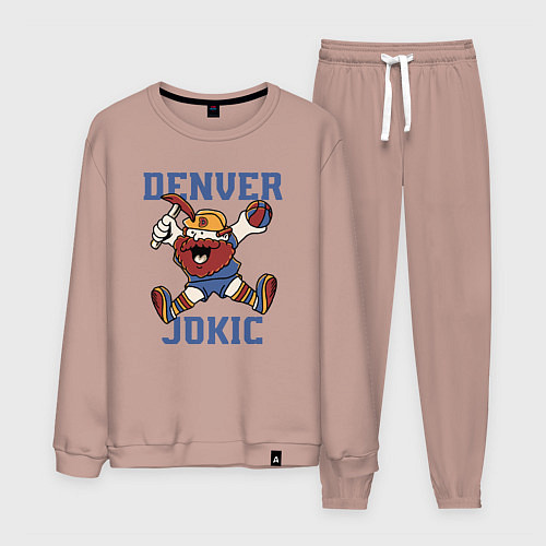 Мужской костюм Denver Jokic / Пыльно-розовый – фото 1