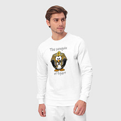 Костюм хлопковый мужской Пингвин Египта, цвет: белый — фото 2