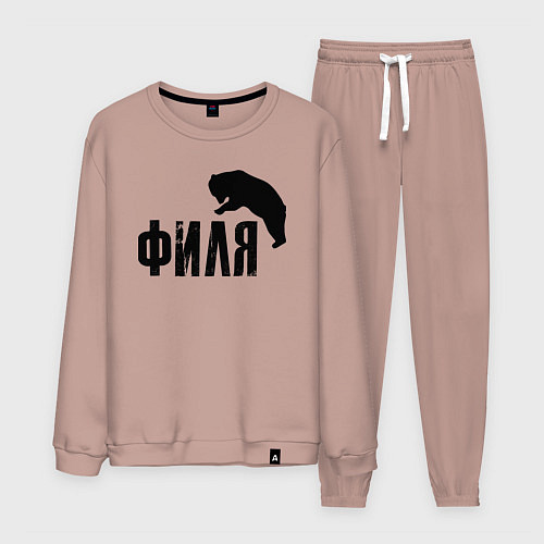 Мужской костюм Филя м медведь / Пыльно-розовый – фото 1
