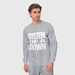 Костюм хлопковый мужской SoD - System of a Down, цвет: меланж — фото 2
