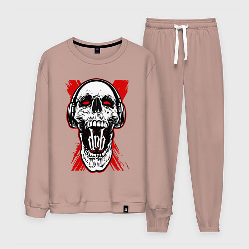 Мужской костюм DnB skull / Пыльно-розовый – фото 1