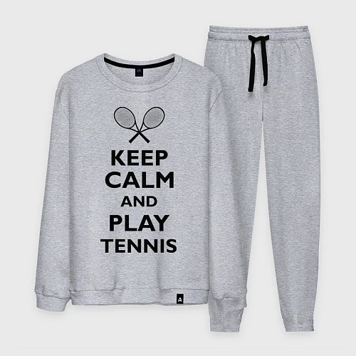 Мужской костюм Keep Calm & Play tennis / Меланж – фото 1