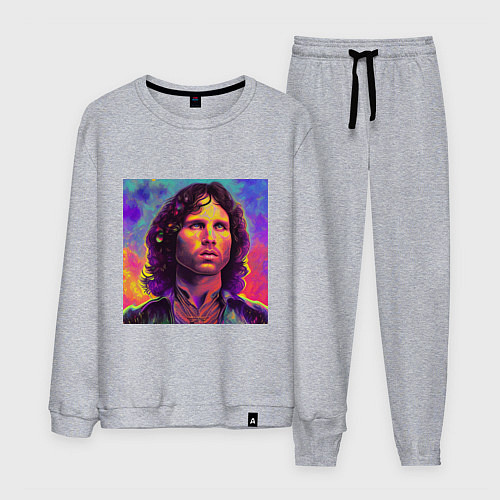 Мужской костюм Jim Morrison Strange colors Art / Меланж – фото 1