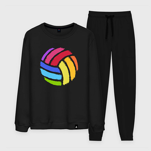 Мужской костюм Rainbow volleyball / Черный – фото 1