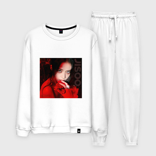 Мужской костюм Blackpink Jisoo in red / Белый – фото 1