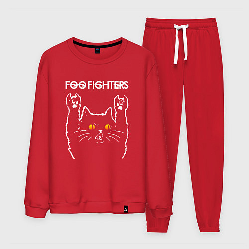 Мужской костюм Foo Fighters rock cat / Красный – фото 1