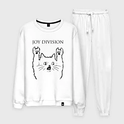 Костюм хлопковый мужской Joy Division - rock cat, цвет: белый