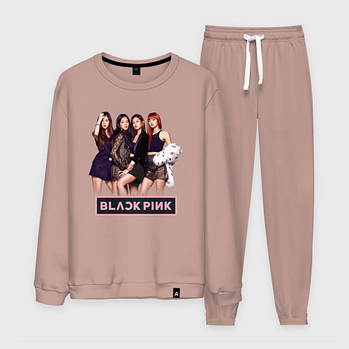 Мужской костюм Rose Blackpink kpop / Пыльно-розовый – фото 1