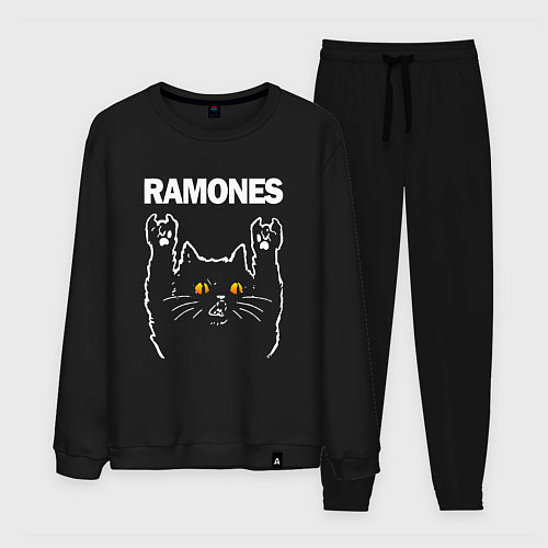 Мужской костюм Ramones rock cat / Черный – фото 1