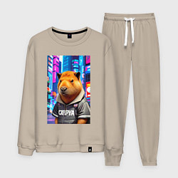 Мужской костюм Cool capybara - urban style - neural network