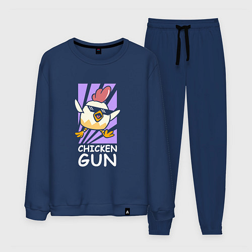 Мужской костюм Chicken Gun - Game / Тёмно-синий – фото 1