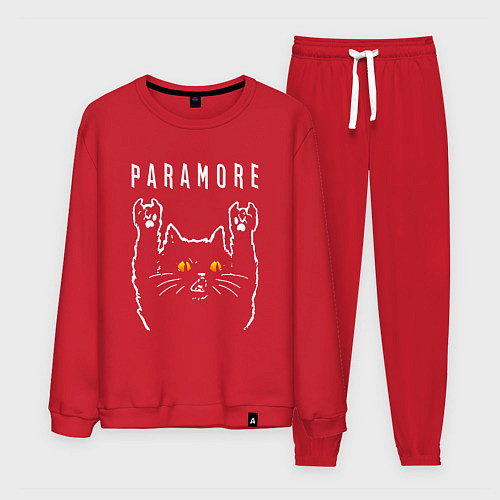 Мужской костюм Paramore rock cat / Красный – фото 1