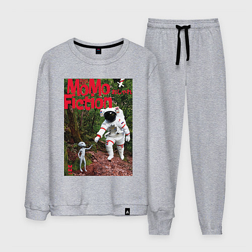 Мужской костюм MoMo - Встреча космонавта и инопланетянина / Меланж – фото 1