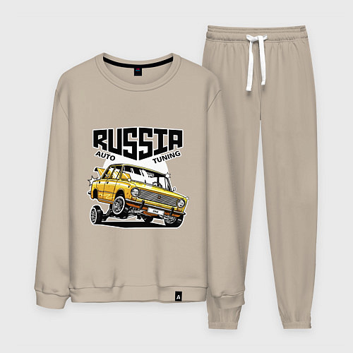 Мужской костюм Russia tuning car / Миндальный – фото 1
