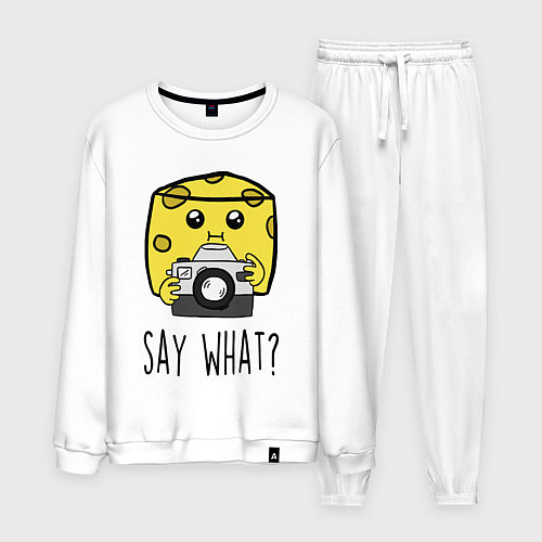 Мужской костюм Cheese photographer / Белый – фото 1