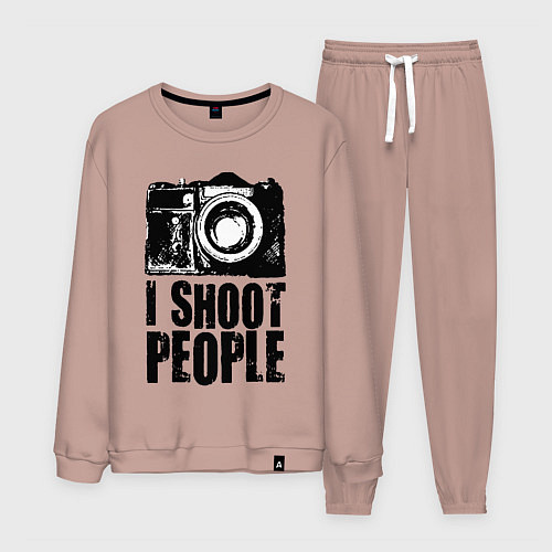 Мужской костюм Shoot photographer / Пыльно-розовый – фото 1
