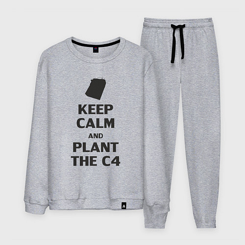 Мужской костюм Plant c4 - Counter Strike meme / Меланж – фото 1