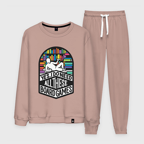 Мужской костюм Boardgamer isms / Пыльно-розовый – фото 1