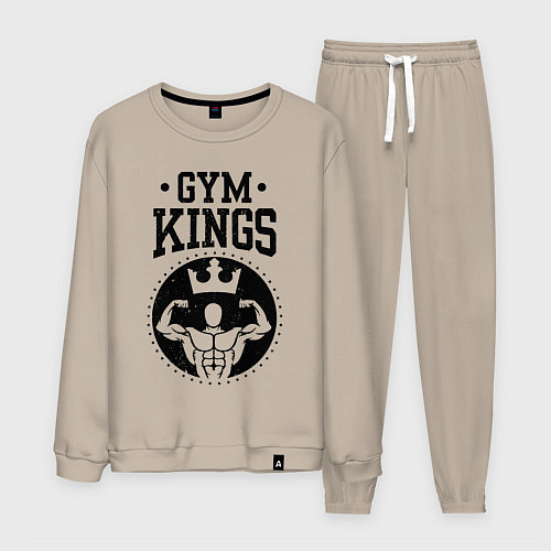 Мужской костюм Gym kings / Миндальный – фото 1