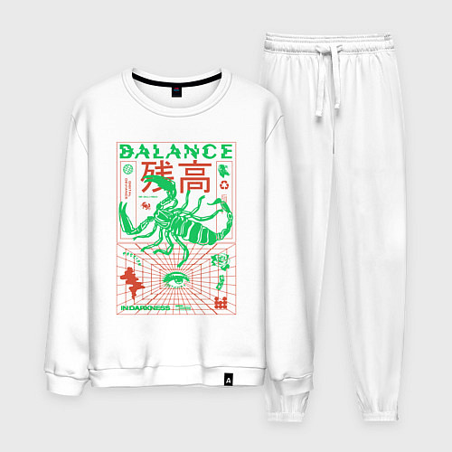 Мужской костюм Balance in darkness / Белый – фото 1