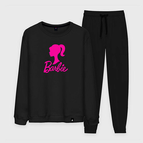 Мужской костюм Розовый логотип Барби / Черный – фото 1