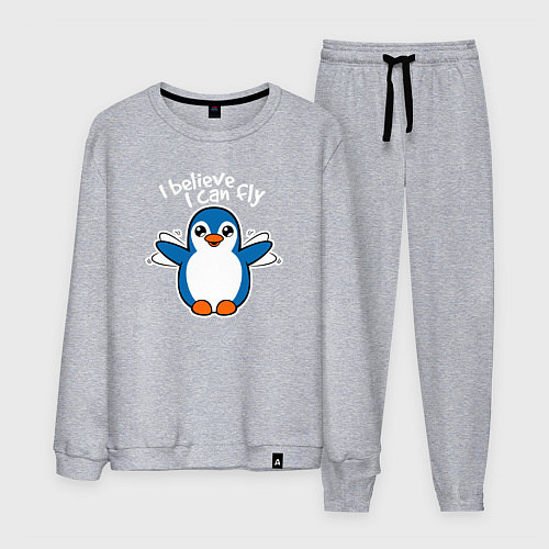 Мужской костюм Fly penguin / Меланж – фото 1