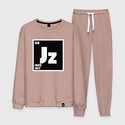 Костюм хлопковый мужской Jazz 1917, цвет: пыльно-розовый
