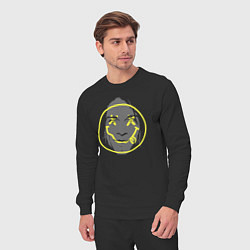 Костюм хлопковый мужской Nirvana smiling, цвет: черный — фото 2