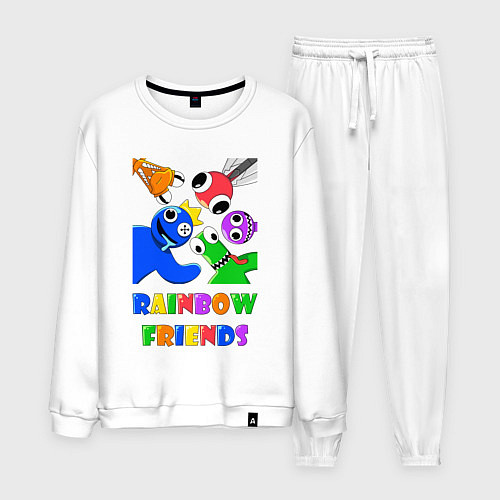 Мужской костюм Rainbow Friends персонажи / Белый – фото 1