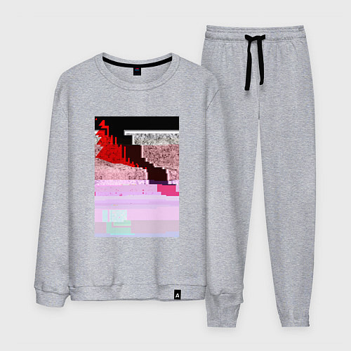 Мужской костюм Abstract glitch / Меланж – фото 1