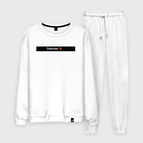 Мужской костюм Сахалин регион России / Белый – фото 1
