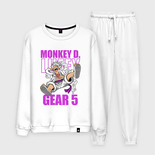 Мужской костюм Луффи - гир 5 / Белый – фото 1