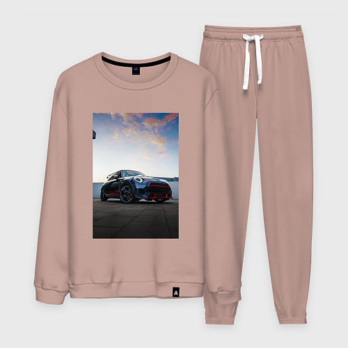 Мужской костюм Авто на фоне неба / Пыльно-розовый – фото 1