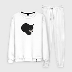 Костюм хлопковый мужской Maxwell cat, цвет: белый