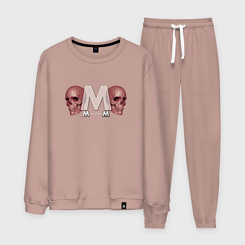 Мужской костюм Depeche Mode - Skulls Memento Mori / Пыльно-розовый – фото 1